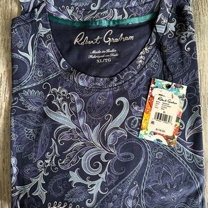 Robert Graham Blue Paisley Shirt